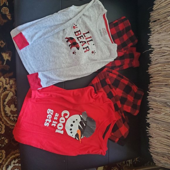 5T Kids Fleece Pajama Sets - Picture 1 of 5